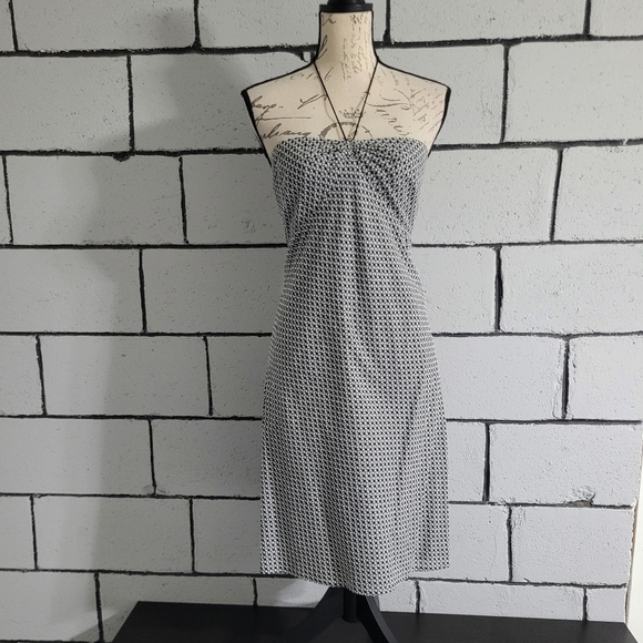 LOFT Dresses & Skirts - BUNDLE SALE! LOFT Strapless Black & White Patterned Summer Dress Sz 10P